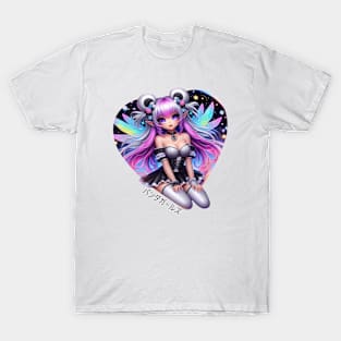 Goth Fairy Panda Girl T-Shirt